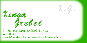 kinga grebel business card